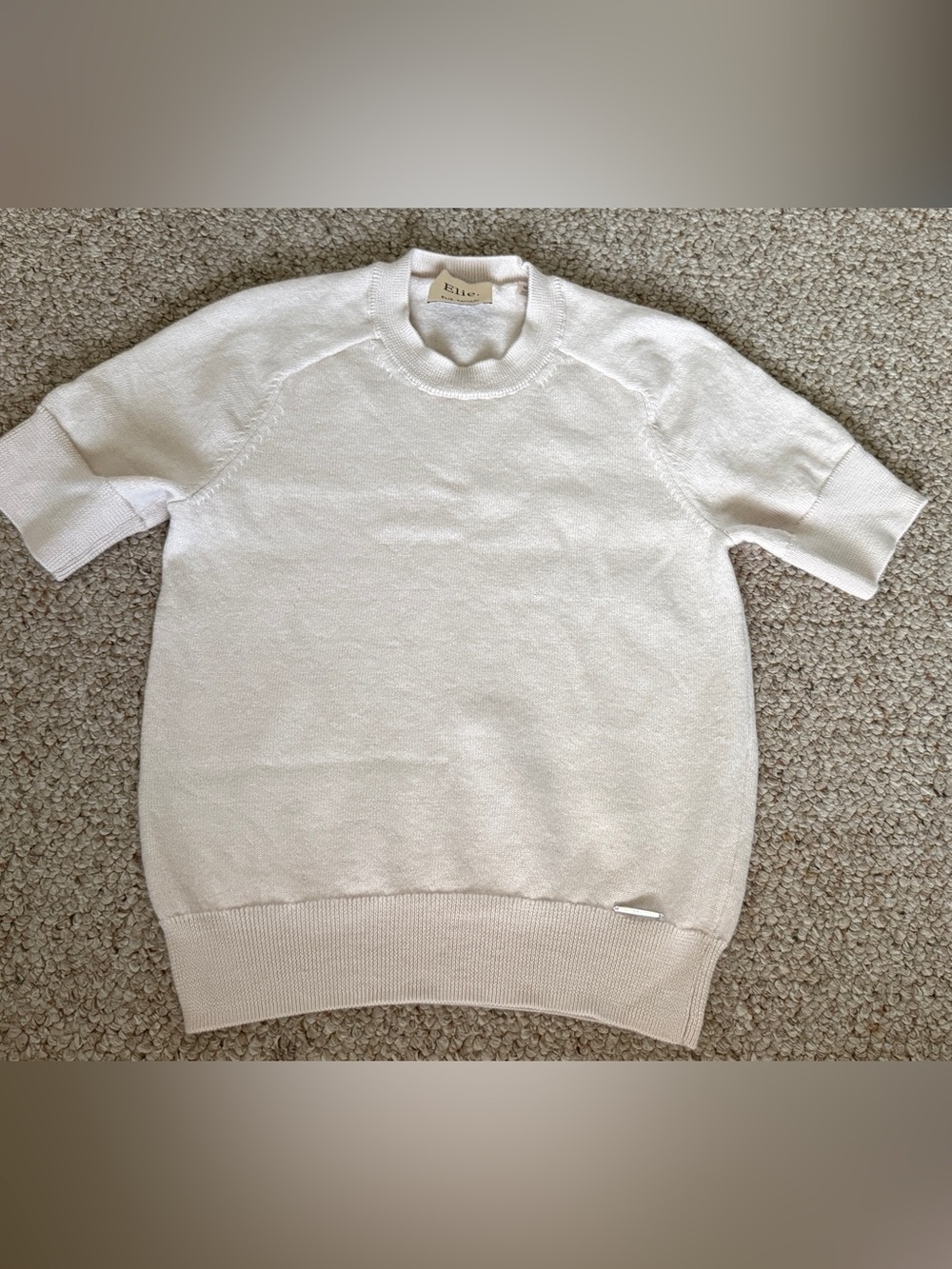 Elie Tahari Cream Women’s Crewneck Sweater